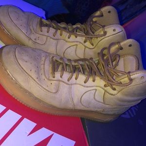 WHEAT AIR FORCE ONES HIGH SIZE 12
